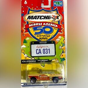 Vintage Matchbox 50 Birthday Collection California 1955 Chevrolet Bel Air Mint